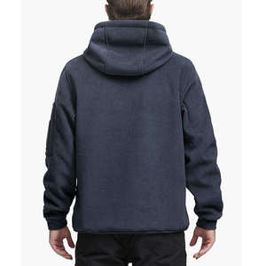 OEM Custom Made Men's Winter Sports Hoodie 380 Grams Cotton Polyester <b>Blend</b> Fleece Eco-Friendly Quick Dry Pullover Hoodie - Product Image 4