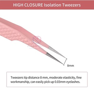 Pince à épiler pour cils JIMED SURGICAL en acier inoxydable léger |   Applicateur réutilisable de haute qualité pour extensions de cils |   Modèle - Product Image 6