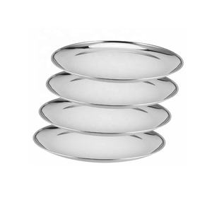 Belle plaque de chargeur en acier inoxydable de haute qualité pour Table Dinig servant des plats de dîner assiette maison cuisine décor assiette de chargeur - Product Image 1