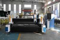 Machine de découpe laser CNC grand format ultra-précise et haute efficacité 2025 HWlEiC avec rail de guidage et Cypcut AI pour grandes tôles métalliques