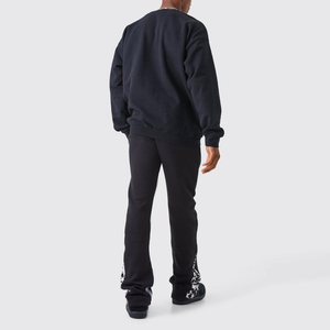 Men's High Quality Customized Logo Flared <b>Trouser</b> New Arrival <b>Light</b> Weight Casual Clothing Canvas Flared Pants Plus Size Loose - Product Image 2