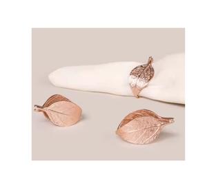 Rond de serviette en métal fait à la main en alliage de zinc pour les mariages et les fêtes dans les restaurants occidentaux - Product Image 1