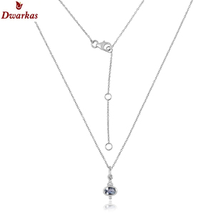 925 argent Sterling naturel Tanzanite pierres précieuses pendentif élégant Design Simple pour les femmes colliers élégants pour cadeau de fête - Product Image 2
