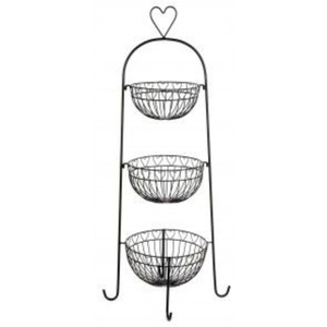 Top Selling Metal Wire Fruit <b>Basket</b> Decorative Black Finished Rectangle Tabletop Decorative Storage <b>Basket</b> <b>With</b> <b>Handle</b> - Product Image 6
