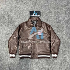 Veste en cuir Avirex USA pour homme, veste de pilote en cuir naturel, cuir de qualité supérieure, vestes Avirex disponibles dans toutes les tailles et couleurs pour homme - Product Image 1