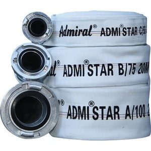 AdmiStar 602 Industrial Rubber <b>Hose</b> 25mm Inner Diameter 20m Length Storz D White Pack of 2 - Product Image 1