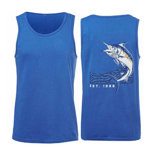 Camisetas sin Mangas para Hombre de Algodón/Fibra de Bambú, Marca Wegsy Sports Casual, 220g, Tejidas en Pakistán - Product Image 1