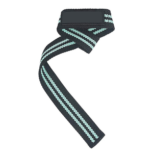 Venta al por mayor logotipo personalizado entrenamiento de gimnasia levantamiento de pesas muñequeras figura 8 correas de levantamiento de pesas resistentes 8 correas de figura - Product Image 5