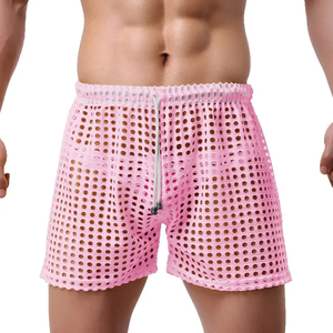 OEM Men's Quick Dry Mesh Beach Swim Shorts Casual <b>Boxer</b> Underwear With Custom Embroidery - Product Image 3