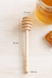 Palito para Miel de Madera de Acacia Natural, Ecológico, Reutilizable y Duradero, con Capacidad de 10 ml para Untar Miel en Té, Café y Repostería - Product Image 3
