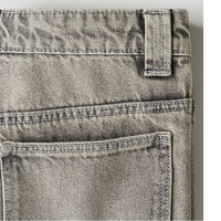 Shorts en jean décontractés pour hommes de haute qualité, écologiques, style vintage, coupe ample, coupe droite, délavage clair, taille haute, OEM