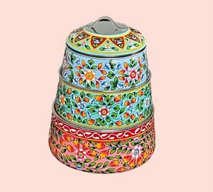 king Stainless Steel Food Grade Thermal Food Container Insulated <b>Lunch</b> <b>Box</b> Stackable Round <b>Lunch</b> <b>Box</b> Tiffin <b>Box</b> - Product Image 2