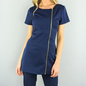 Túnica Elástica para Esteticista, Uniforme para Salón de Belleza, Spa, Conjuntos de Uniformes Médicos, Blusa de Enfermera para Uso Hospitalario - Product Image 5