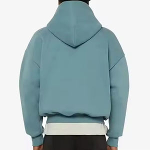 100% Cotton Men's Winter Fleece Sweatshirts Regular Fit 450 GSM Heavy Weight Pullover Custom DTG Printed <b>Hoodie</b> <b>Plain</b> Dyed - Product Image 6