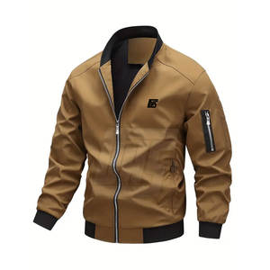แจ็กเก็ตมีซิปสำหรับผู้ชายเสื้อแจ็กเก็ตแฟชั่นแนวสตรีทสวมใส่สบายสำหรับฤดูหนาว - Product Image 1