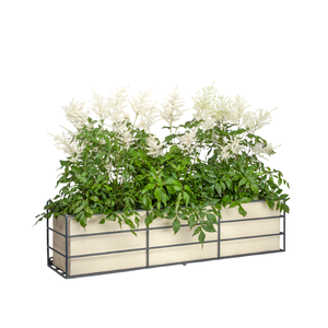 Modern Black Galvanized <b>Metal</b> Rectangular Window <b>Planter</b> Box Outdoor Indoor Steel <b>Trough</b> Flower Box Powder Coated Finish - Product Image 3