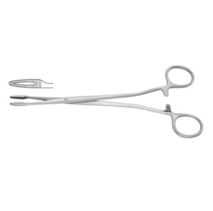 Pinzas Quirúrgicas Rectas Duplay de 26 cm, Juego de Instrumentos de Accionamiento Manual, Función de Sujeción de Esponjas, Acero Inoxidable 410, Plateado+Dorado - Product Image 4