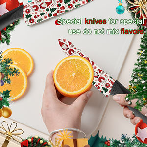 Cuchillos de Chef Personalizados de Nueva Tendencia, 3 Juegos, Hoja de Cerámica, Mango de Plástico, para Campamento y Expediciones en la Naturaleza, en Existencia, Envío Rápido - Product Image 6