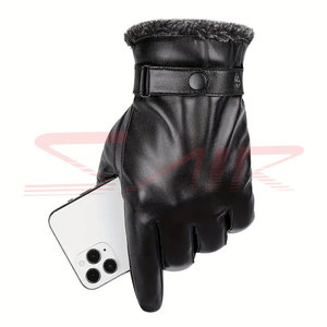 2024 New Wholesale Customized Comfortable Synthetic Leather Gloves for Men Casual Winter High Quality From Pakistan - Product Image 2