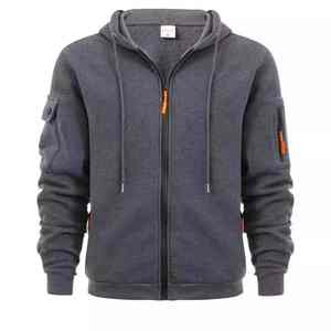 Unisex Full <b>Zip</b> <b>Hoodie</b> Jacket Hooded 100% Cotton Plain <b>Pocket</b> Sports Outdoor Daily Designer Basic Casual Autumn Winter - Product Image 5