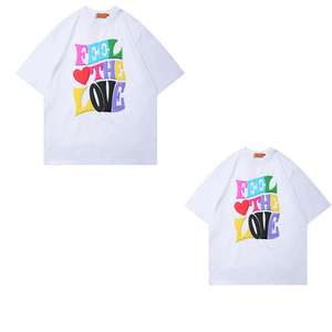 Meilleure qualité nouveauté 100% coton bouffée impression T-Shirts respirant et confortable coupe ample bouffée imprimé T-Shirt pour hommes - Product Image 6