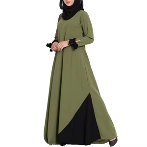 Robe longue maxi en mousseline de soie islamique modeste pour femmes, à séchage rapide, respirante, 100% soie, écologique, service OEM personnalisé - Product Image 3