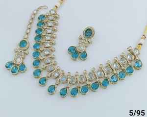 Dernière mode Collier ras du cou traditionnel plaqué or Ensemble de bijoux pour femmes - Product Image 6