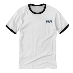 เสื้อยืดคอกลมแขนสั้นสำหรับผู้ชายเสื้อยืดผ้าฝ้าย/ใยไผ่ป้องกันการหดตัวสำหรับผู้ใหญ่ออกแบบได้ตามต้องการ - Product Image 5