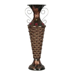 Top Online Selling Antique Finished Flower Vase for Room Decoration Metal Vessel Pitcher Standard <b>Table</b> Vases Hot Selling - Product Image 5