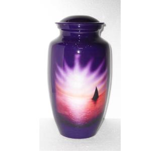 Urna de cremación de Ángel Azul, urna de cremación conmemorativa de bienvenida del cielo para mascotas y cenizas humanos, ataúd y urnas, Funeral decorativo - Product Image 4