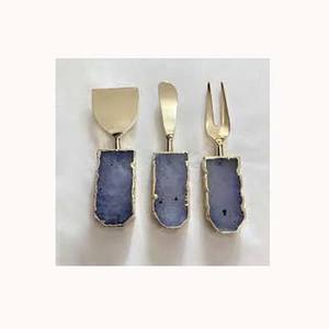 Amazing <b>Sale</b> <b>on</b> Excellent Quality Gold Embossed Design Home Hotel Usage Superior Cheese Cutting <b>Knife</b> <b>Set</b> - Product Image 4