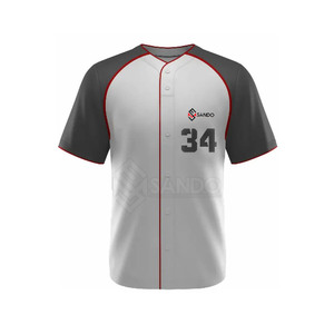 Ensemble de tenue de baseball personnalisable avec logo, léger, 100 % polyester, durable, respirant, grande taille unisexe – Prix - Product Image 3