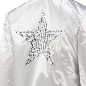 Chaqueta de Satén para Mujer, Tejido Sedoso de Moda, Corte Ligero, Ideal para Fiestas y Estilo Urbano - Product Image 5