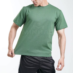 Material duradero Hombres cómodos Gimnasio Camisetas Color sólido Hombres Gimnasio Camisetas Hecho en Pakistán - Product Image 1