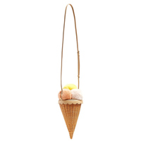 Panier de sac de bonbons de poche Ramadan tendance chaude pour les cadeaux Ramadan Eid 2026 panier en forme de crème glacée pour tenir des bonbons au chocolat