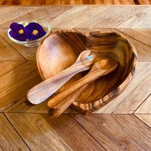 Tazón de Madera en Forma de Corazón para Decoración del Hogar, Tazón para Servir en la Cocina, Tazón para Ensalada, Tazón para Arroz para Restaurante - Product Image 6
