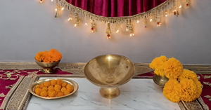 Lámpara de aceite de latón de primera calidad hecha a mano, accesorio tradicional indio dorado Akhand Diya hecho a mano para uso decorativo Diwali - Product Image 6