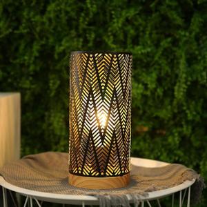 Bougeoir en métal et en bois au design unique de luxe, forme et taille personnalisées de qualité supérieure à un excellent prix disponible - Product Image 1