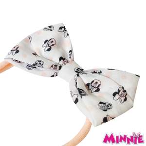 ACCESORIOS PARA BEBÉS CON LICENCIA DE FÁBRICA: Diademas Adorables de Minnie con Lazos, Elásticas y Suaves, Diademas Estampadas para Niñas, Recién Nacidas - Product Image 1