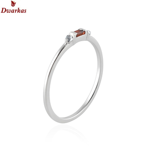 Anillo de piedras preciosas granate de Plata de Ley 925 más popular, colección única, regalo cortado, distribuidor mayorista, tienda de precios, proveedor en línea - Product Image 2