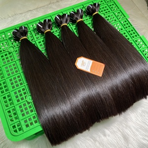 ผมดิบเวียดนามเกรด12A มัดกระดูกตรงแบบ100% ดึงสองชั้นและลูกไม้ปิด2X6 - Product Image 3