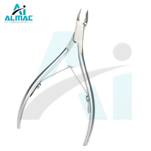 ALMAC, pinza para cutículas de uñas de acero inoxidable de alta calidad, tijera afilada, Kit quirúrgico reutilizable para una fácil eliminación de manicura, 1 año - Product Image 1