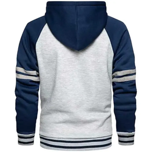 Sudadera con capucha con estampado de soplo bordado personalizado de alta calidad para hombre, sudadera de gran tamaño French Terry para invierno - Product Image 2
