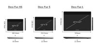 Tablette graphique XP-Pen Deco Fun XS bleue, Plug & Play, port USB-C, stylet à résonance électromagnétique sans batterie, 8192 niveaux de pression