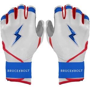 Windex industry Signature Series <b>Long</b> Cuff Batting Gloves 100% Leather Unique Design Wholesale Rate Bruce <b>Bolt</b> - Product Image 1