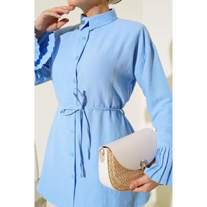 Chemise Plissée Bleu - Product Image 4