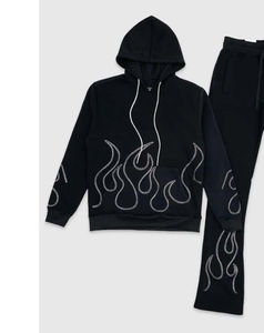 Survêtements de sport pour femmes, ensembles de jogging élégants et tendance avec empiècements latéraux, nouveau design, décontractés et de haute qualité pour filles - Product Image 3