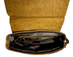 Fabricant indien unisexe en cuir véritable Vintage sac à dos pour ordinateur portable fait à la main Logo personnalisé bouton pour bureau école utilisation - Product Image 5