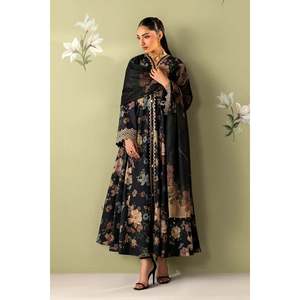 Tissu de robe en mousseline de soie brodée PR-1256 Printemps/Été - Product Image 6