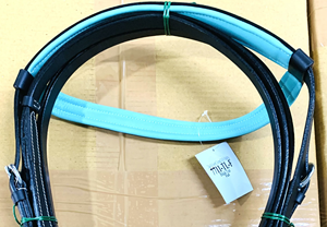 Brida occidental de cuero negro cómoda al por mayor para carreras de caballos y ejercicio acolchado suave para montar a caballo - Product Image 4